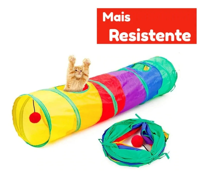 Túnel para Gatos – Brinquedo Interativo para Pets