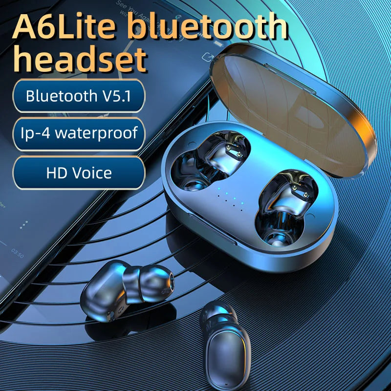 Fone de Ouvido Bluetooth HiFi A6 Lite