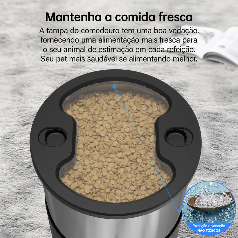 Alimentador Automático Inteligente para Pets 5L